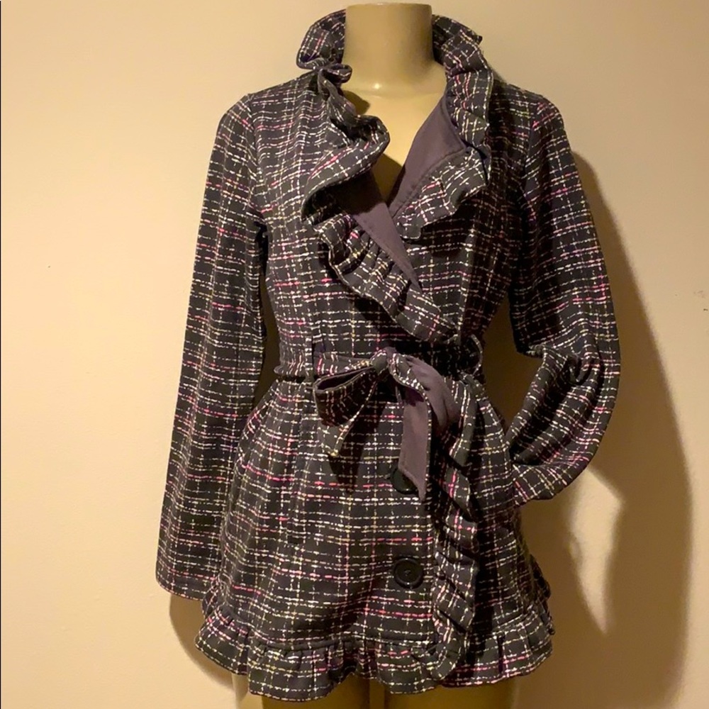 NEW! Ruffled pea coat - Picture 16 of 16